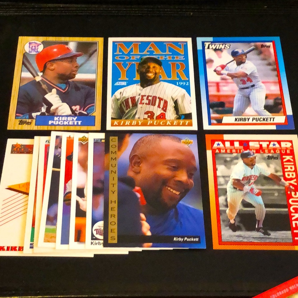 Kirby Puckett Hall of Fame Baseball Lot - 25 cards